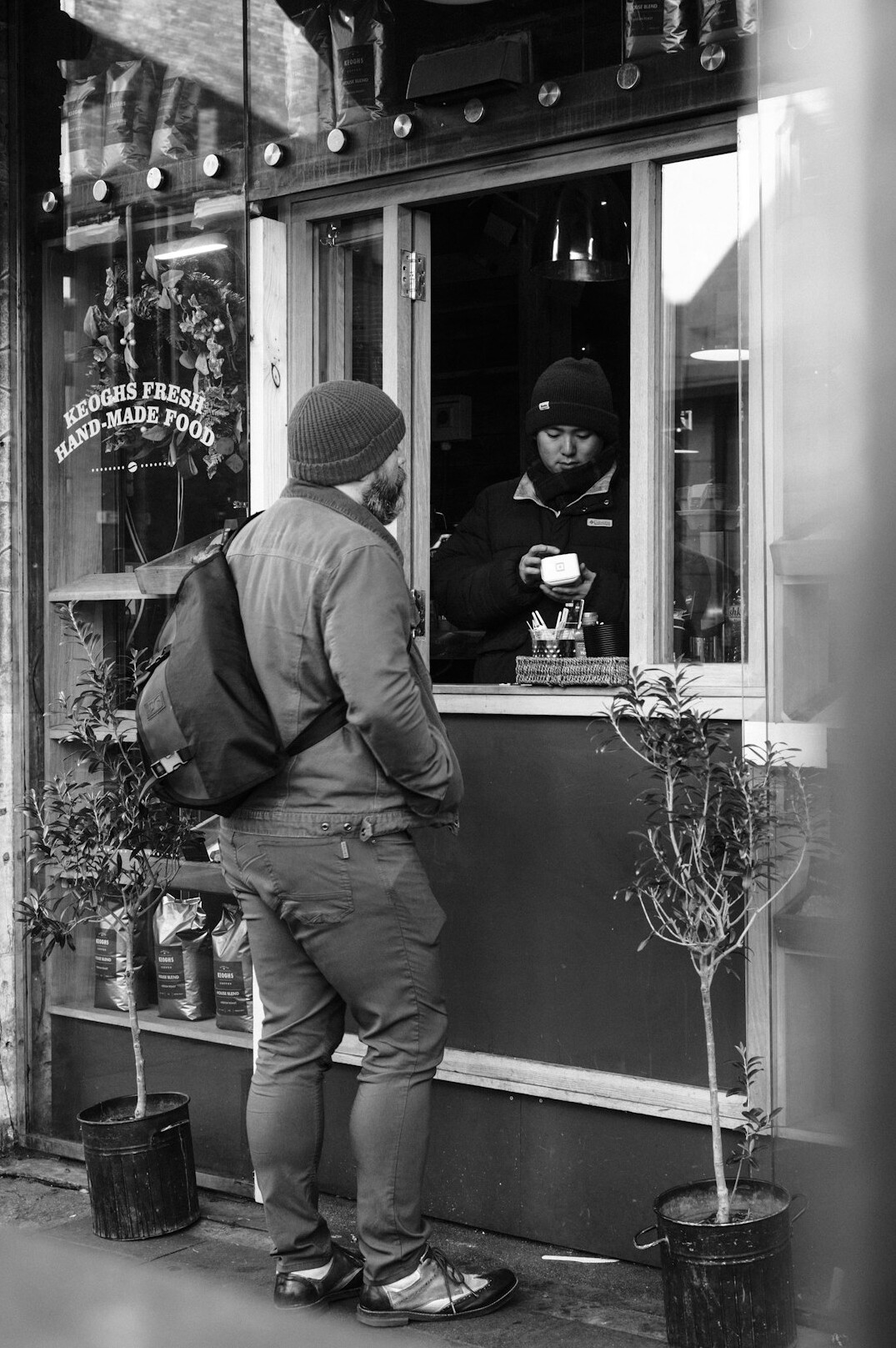 store detective observing suspect