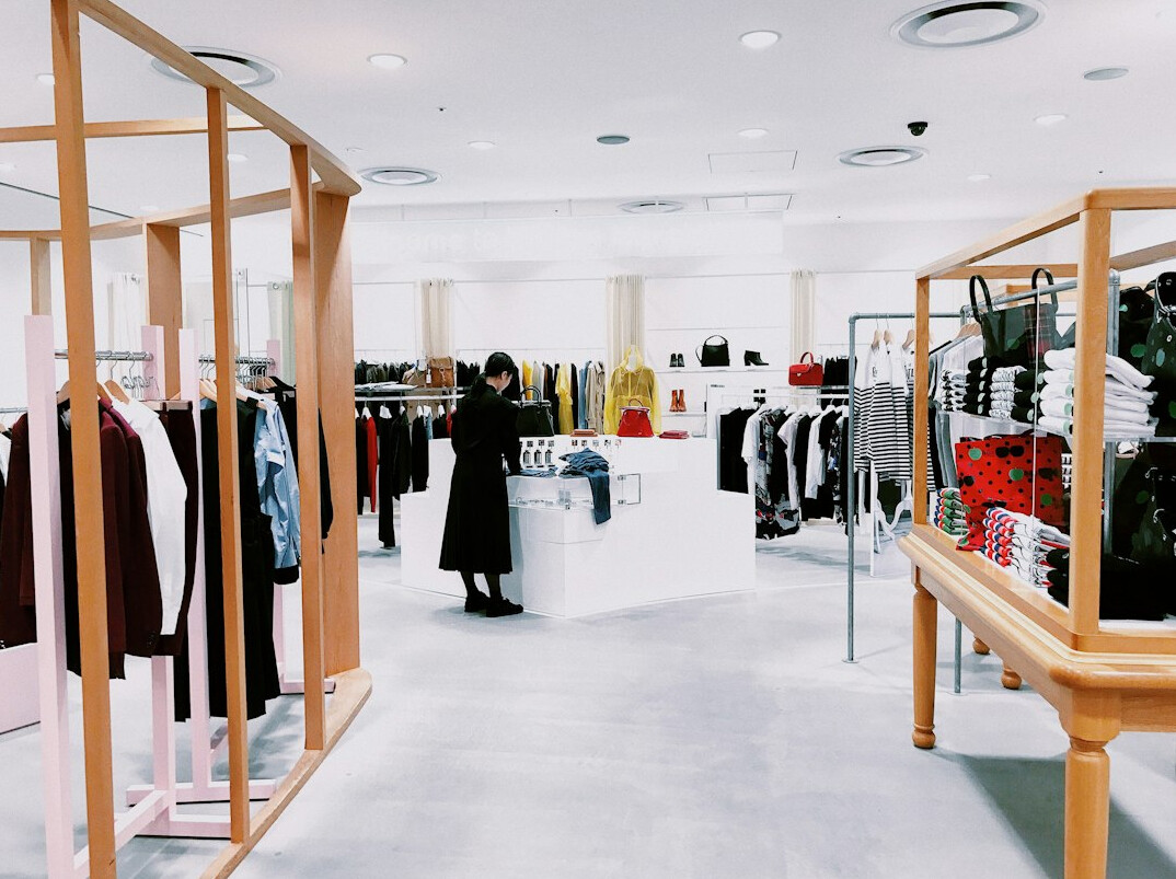 retail store interior with security