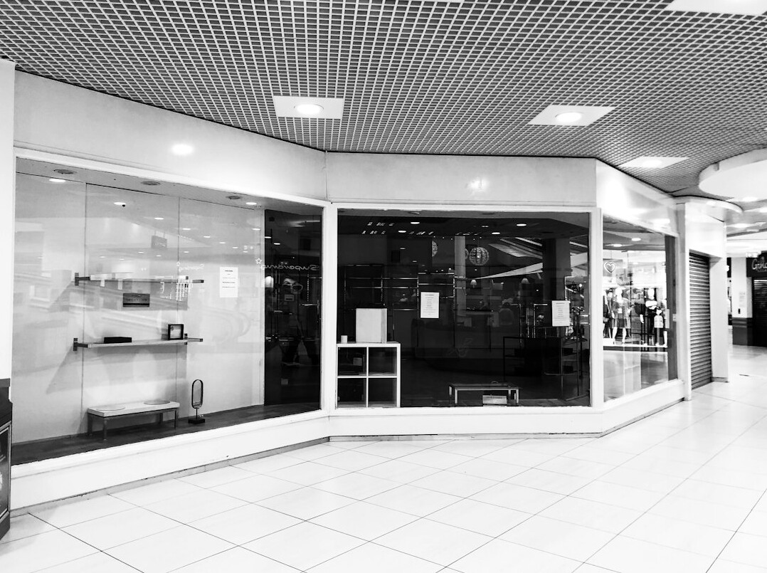 retail store interior with security